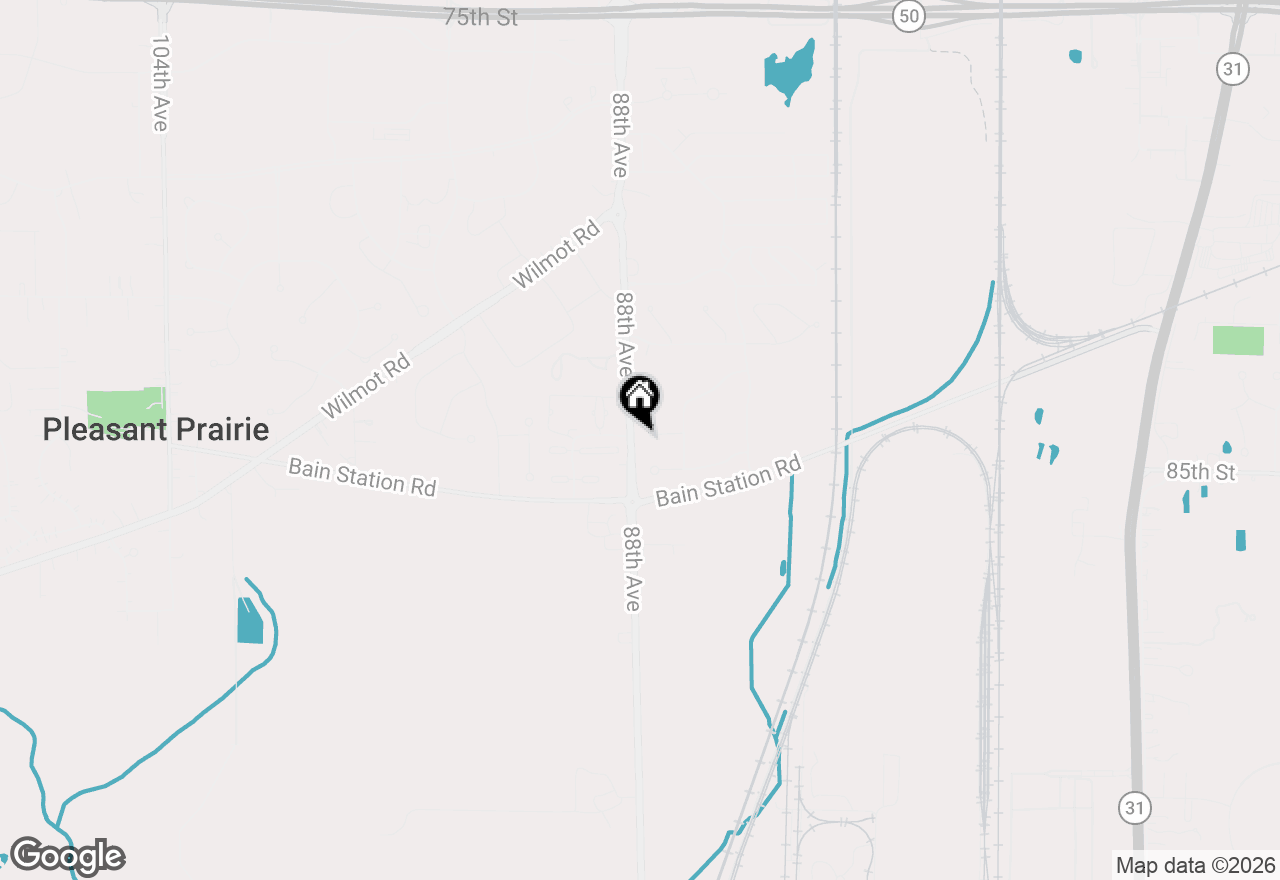 Map of 8791 83rd Pl, Pleasant Prairie, WI 53158