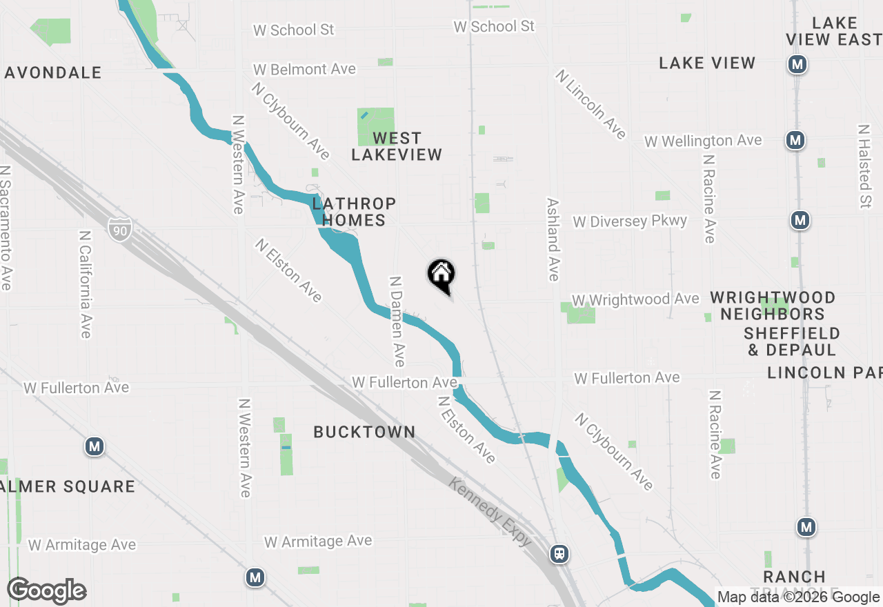 Map of 2614 N Clybourn Avenue #102, Chicago, IL 60614