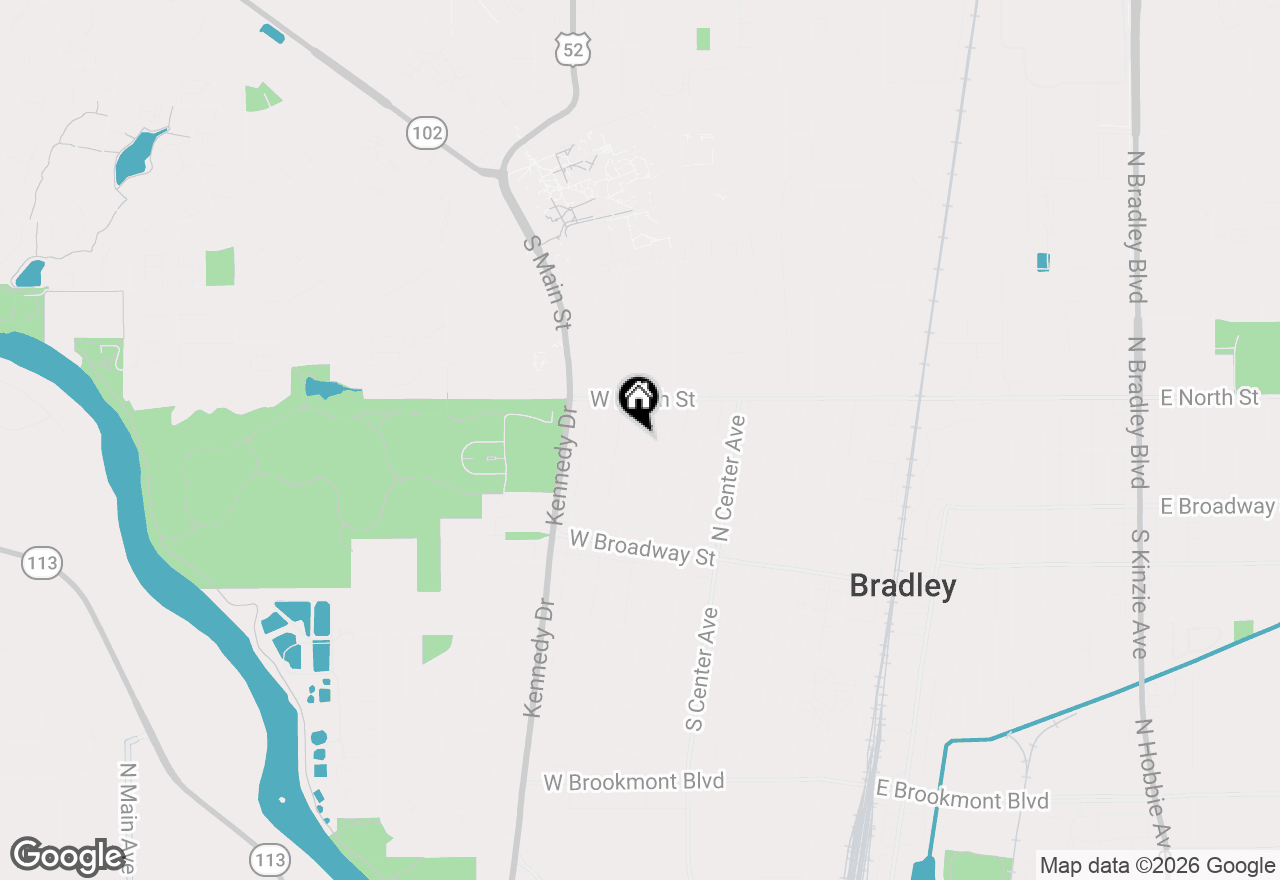Map of 372 N Blaine Avenue, Bradley, IL 60915
