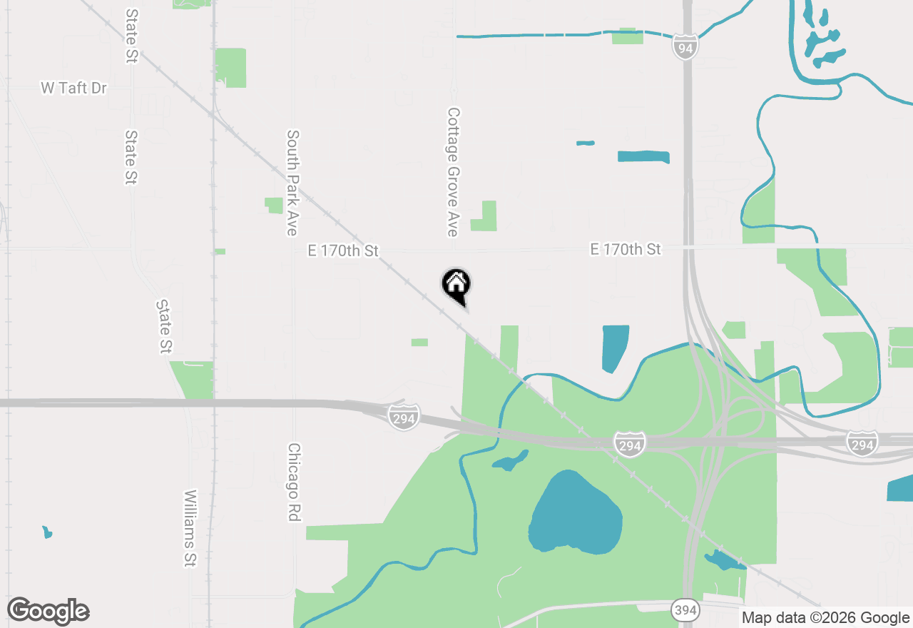 Map of 17140 Evans Drive, South Holland, IL 60473