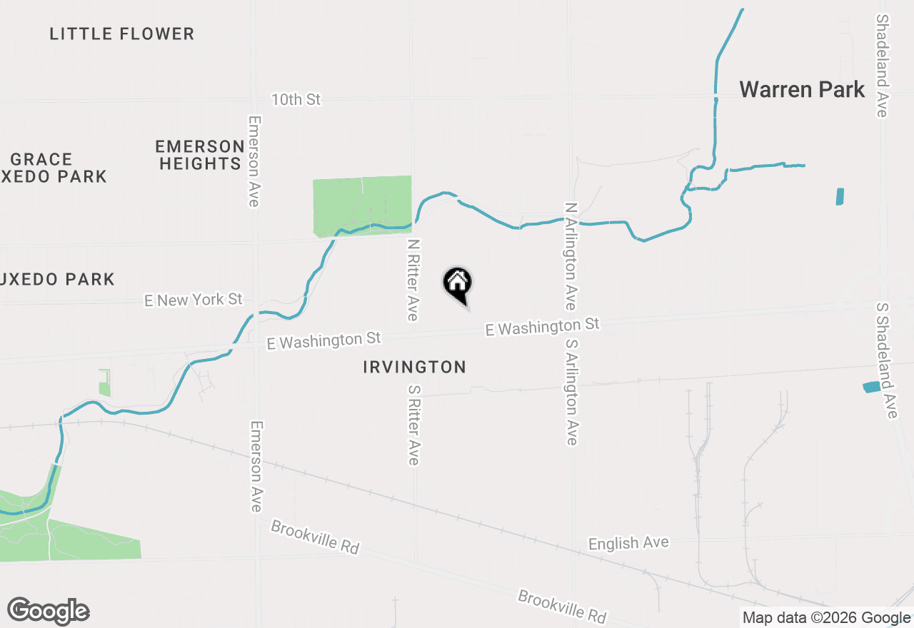 Map of 28 N Audubon Road, Indianapolis, IN 46219