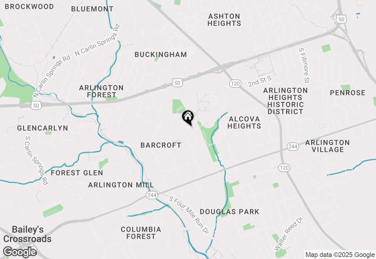 Map of 4205 6th Street S, Arlington, VA 22204