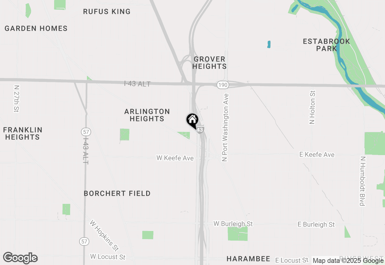 Map of 3634 N 9th St, Milwaukee, WI 53206