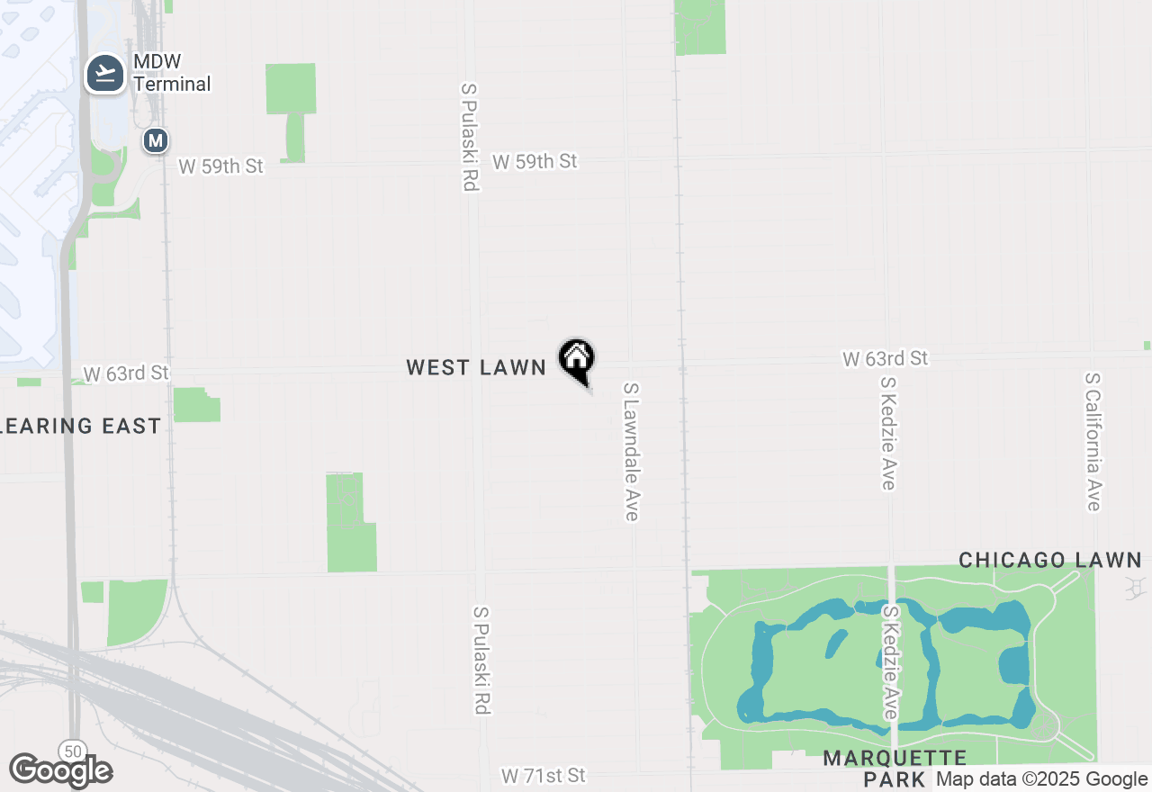 Map of 3801 W 63rd Place, Chicago, IL 60629