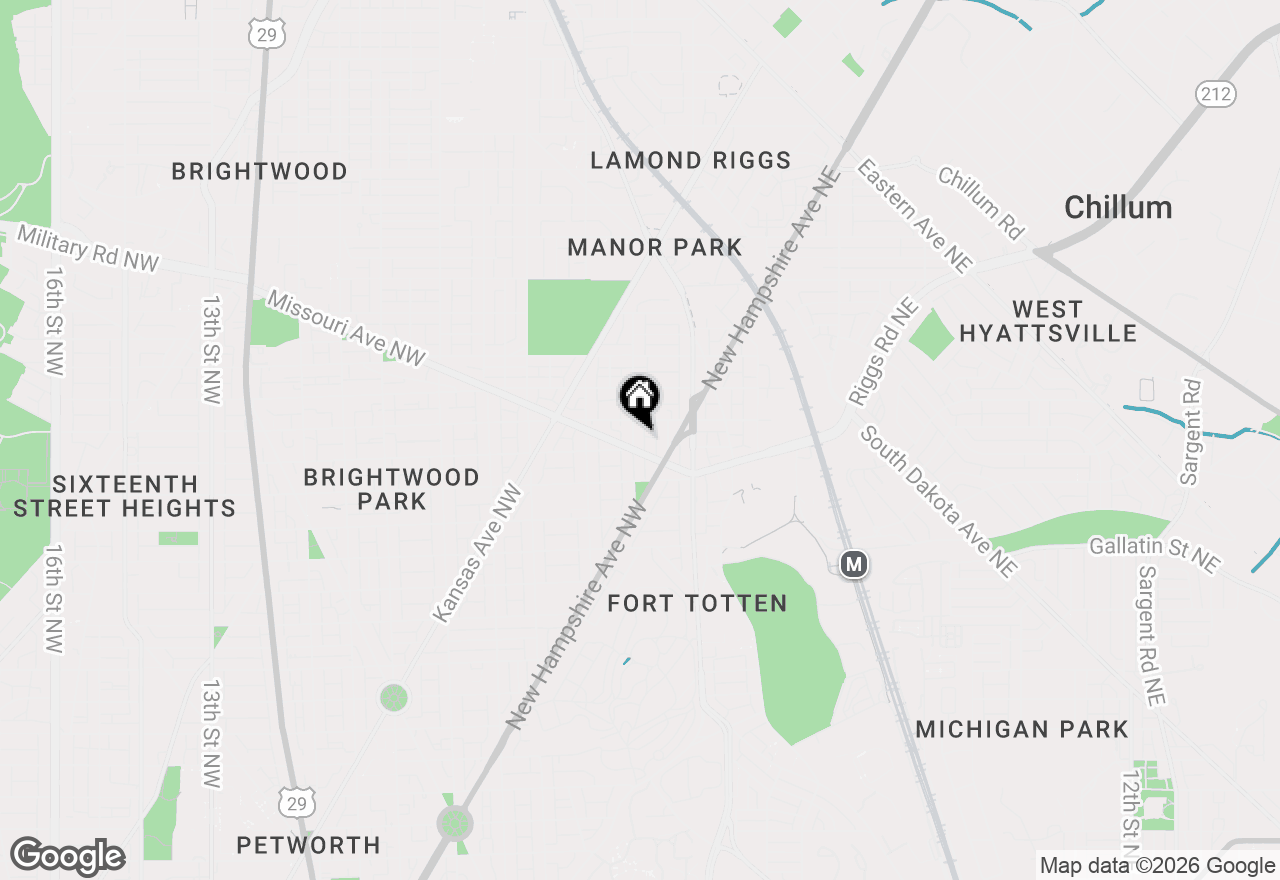 Map of 5407 1st Street Nw, Washington, DC 20011
