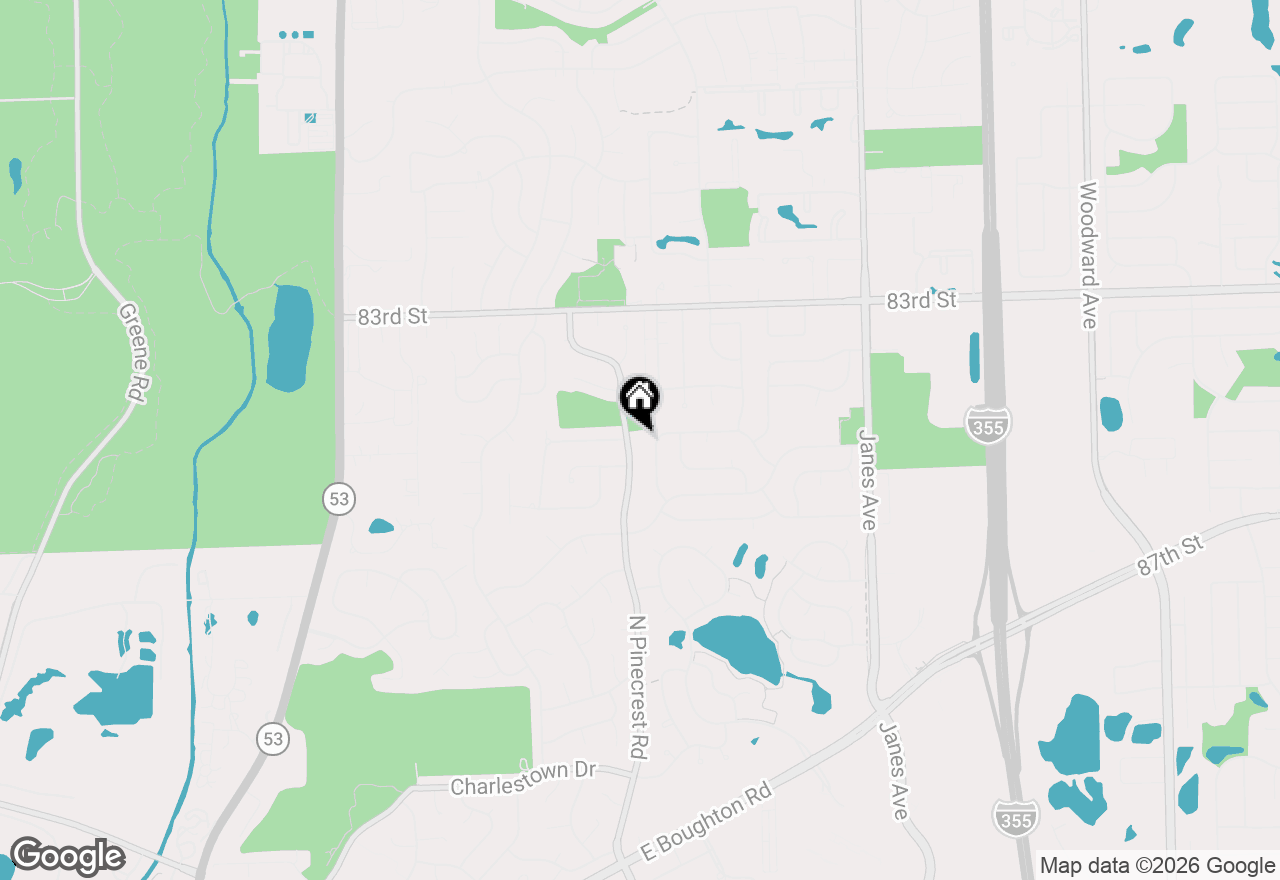 Map of 8409 Mending Wall Drive, Woodridge, IL 60517
