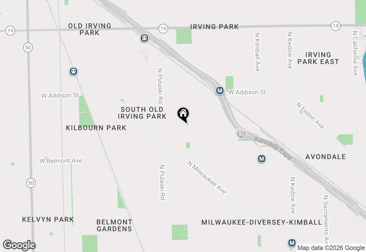 Map of 3840 W Roscoe Street #2, Chicago, IL 60641