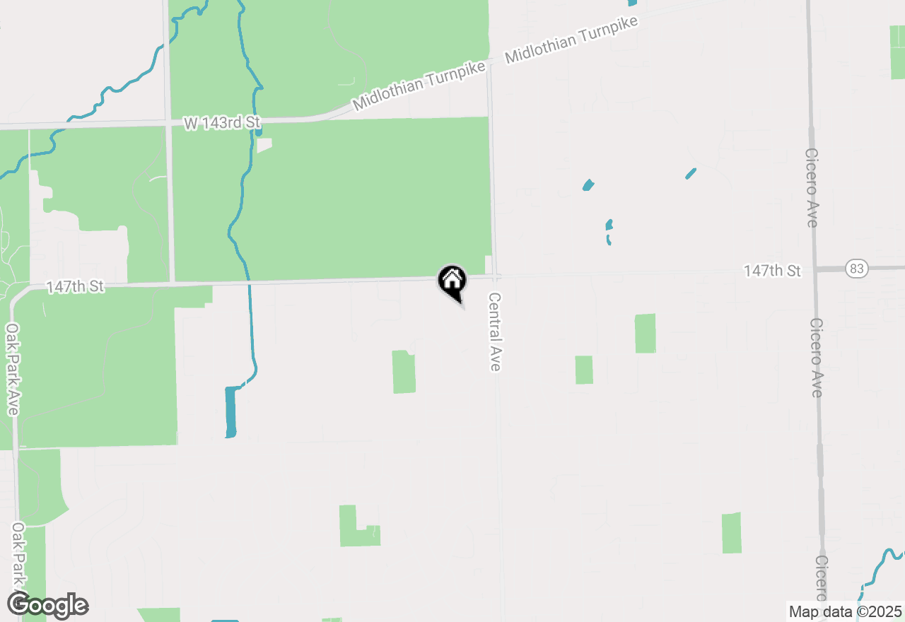 Map of 14742 Major Avenue, Oak Forest, IL 60452