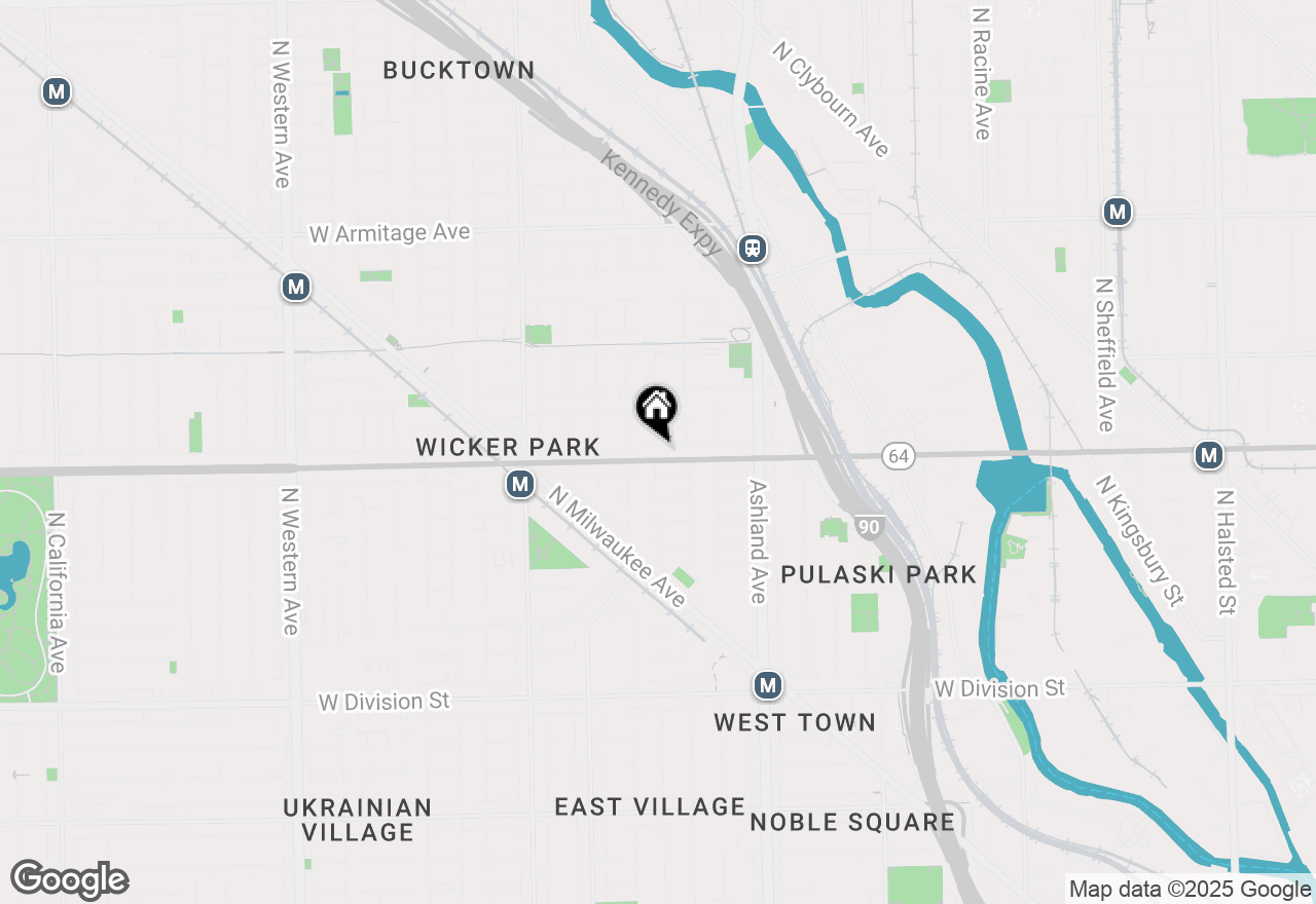 Map of 1748 W North Avenue #3, Chicago, IL 60622