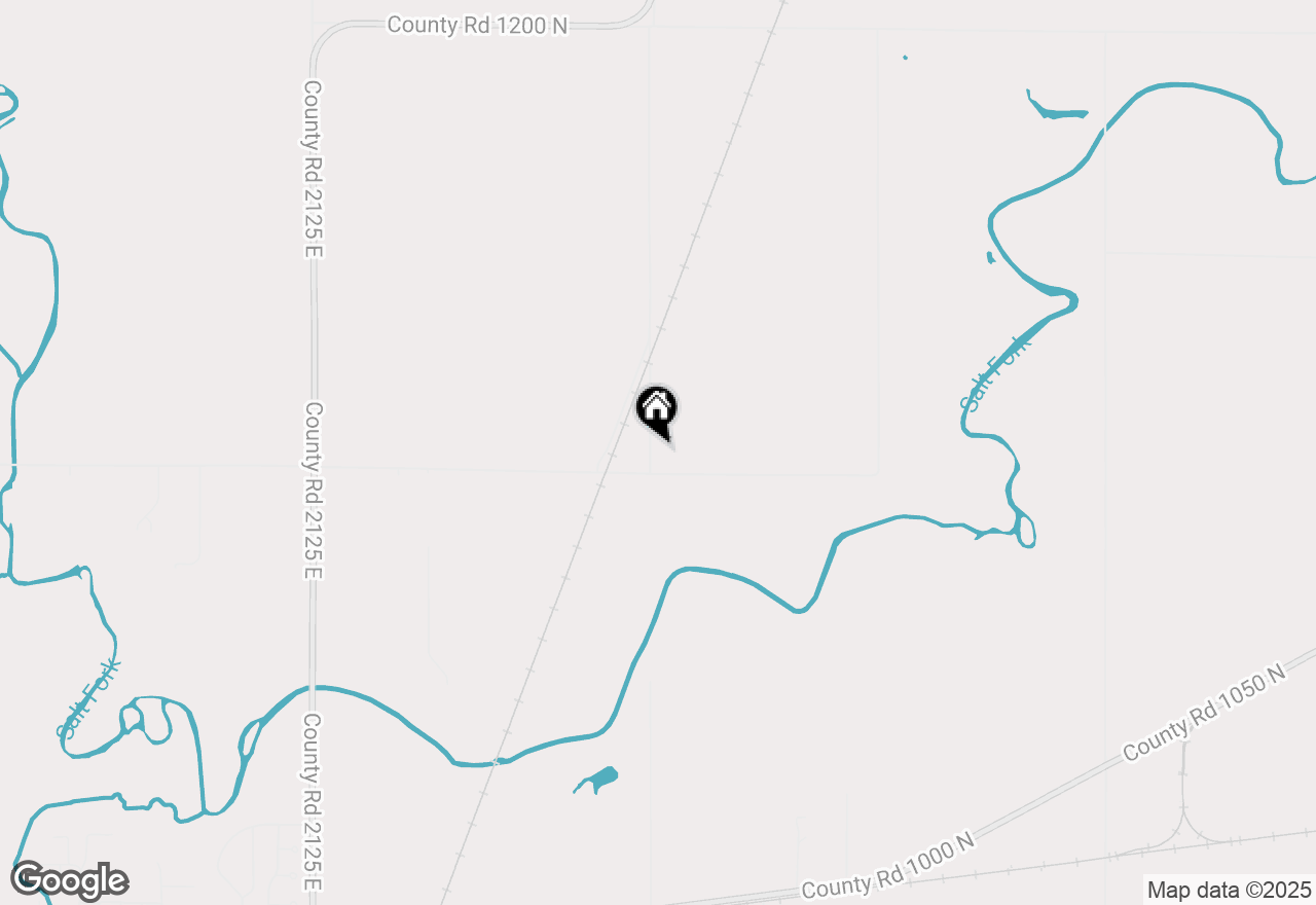 Map of 1102 County Road 2200 E, Sidney, IL 61877