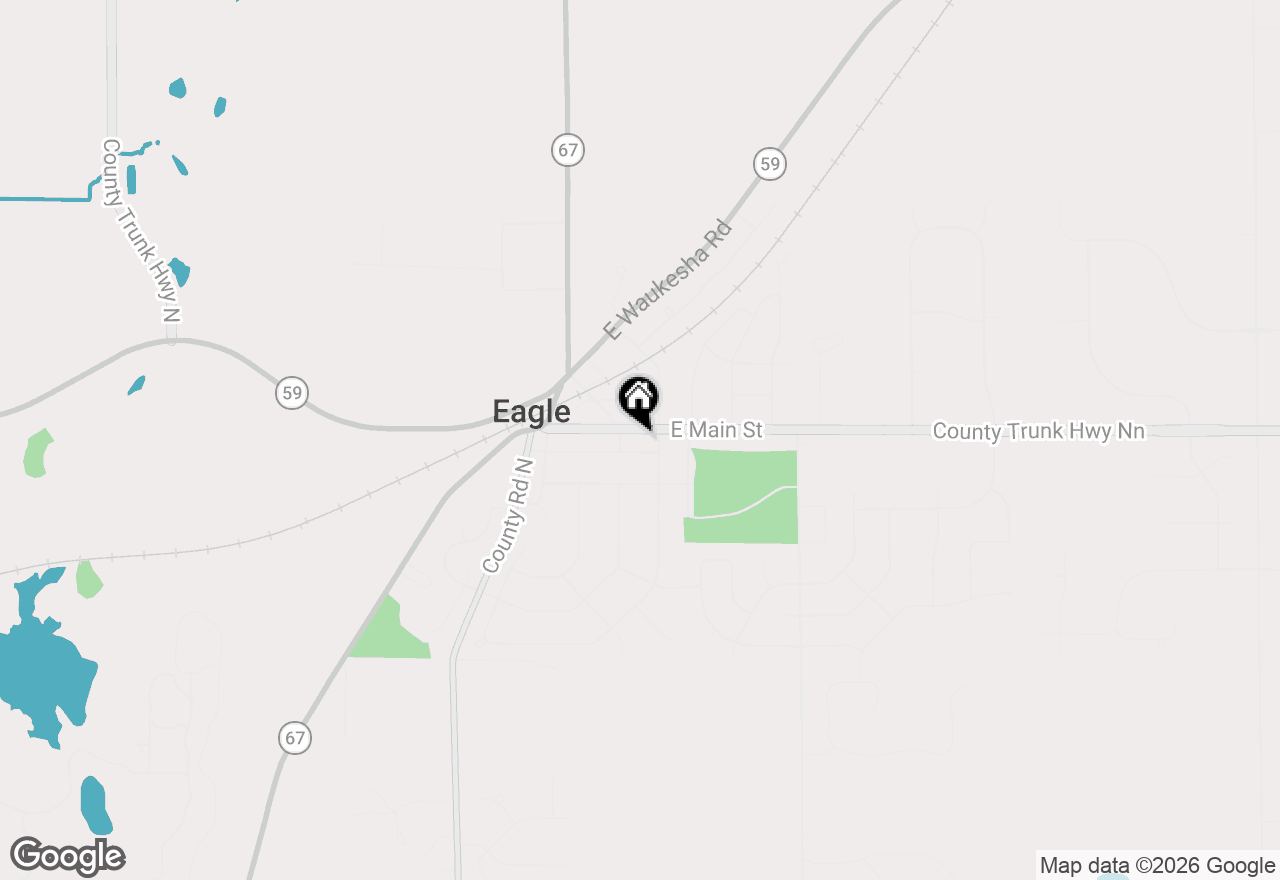 Map of 319 E Main St #A&B, Eagle, WI 53119