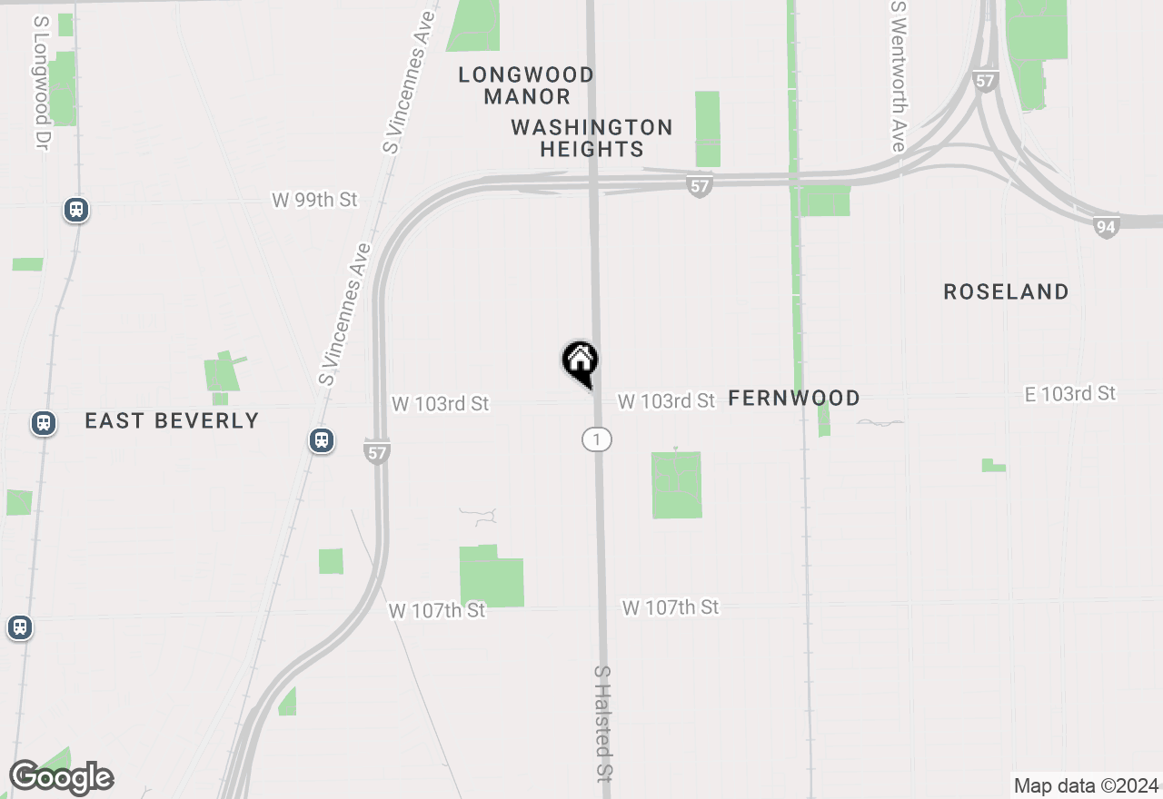 Map of 814 W 103rd Street, Chicago, IL 60643