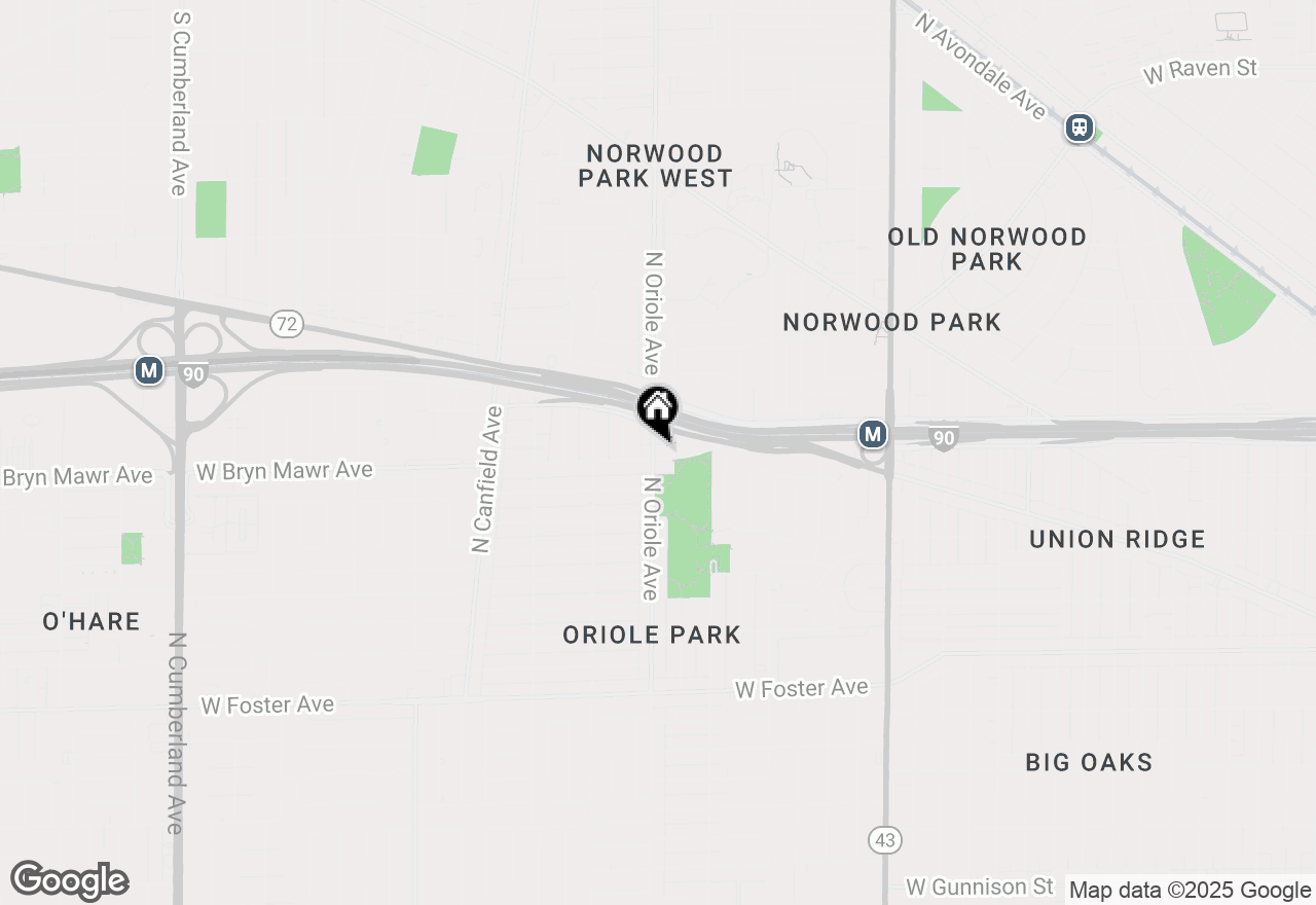 Map of 7558 W Bryn Mawr Avenue, Chicago, IL 60631