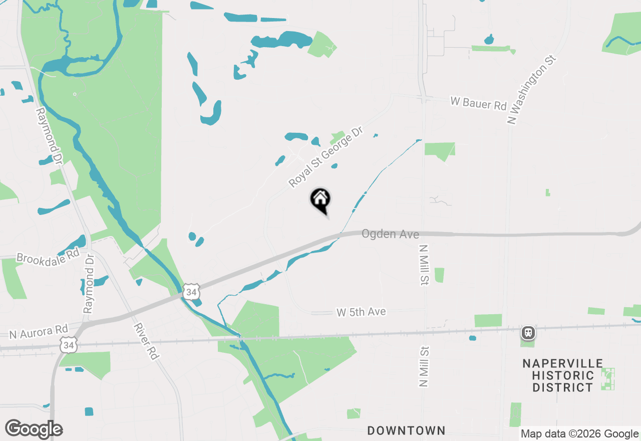 Map of 992 Belaire Court, Naperville, IL 60563