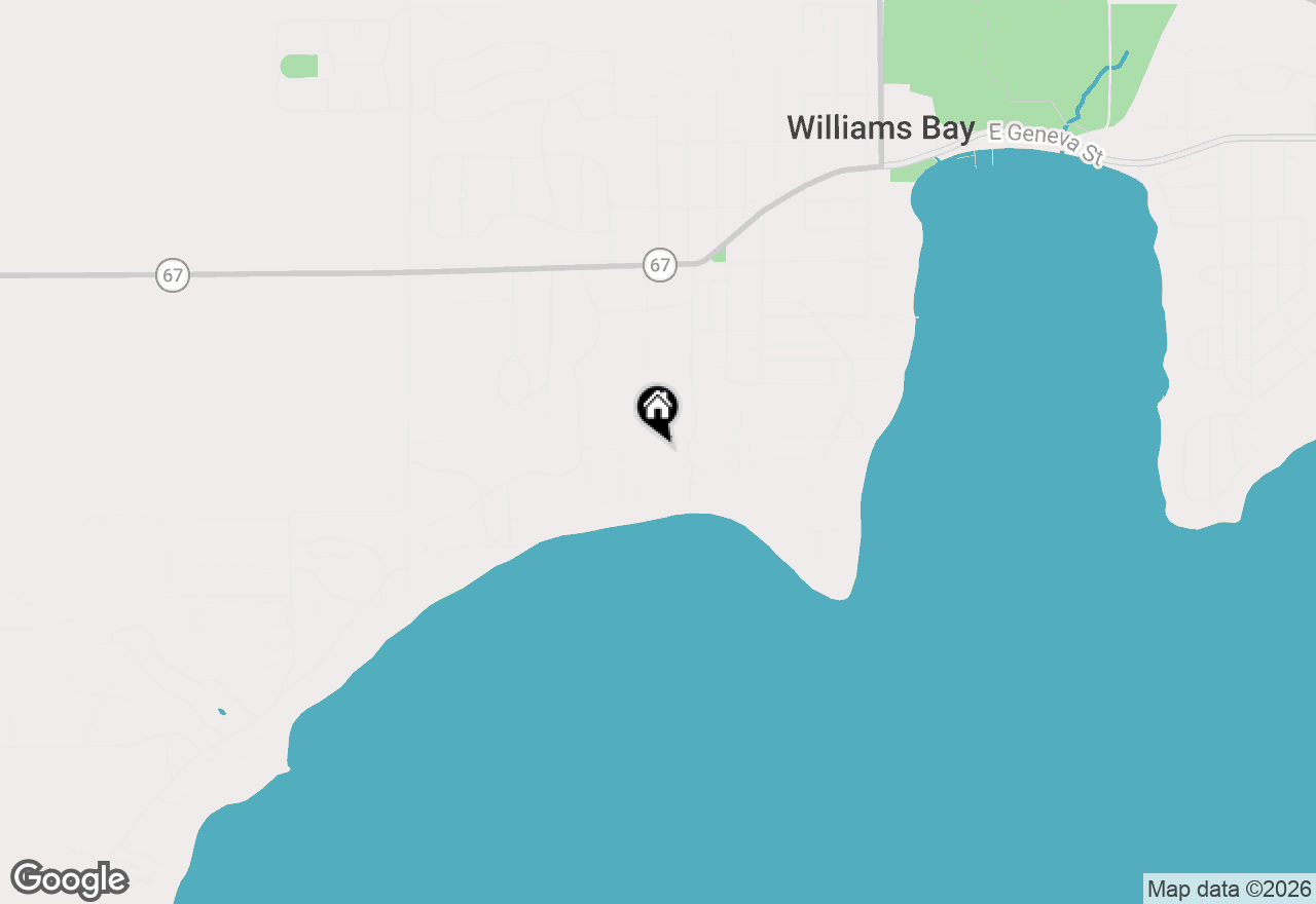 Map of 4 Dartmouth Rd, Williams Bay, WI 53191