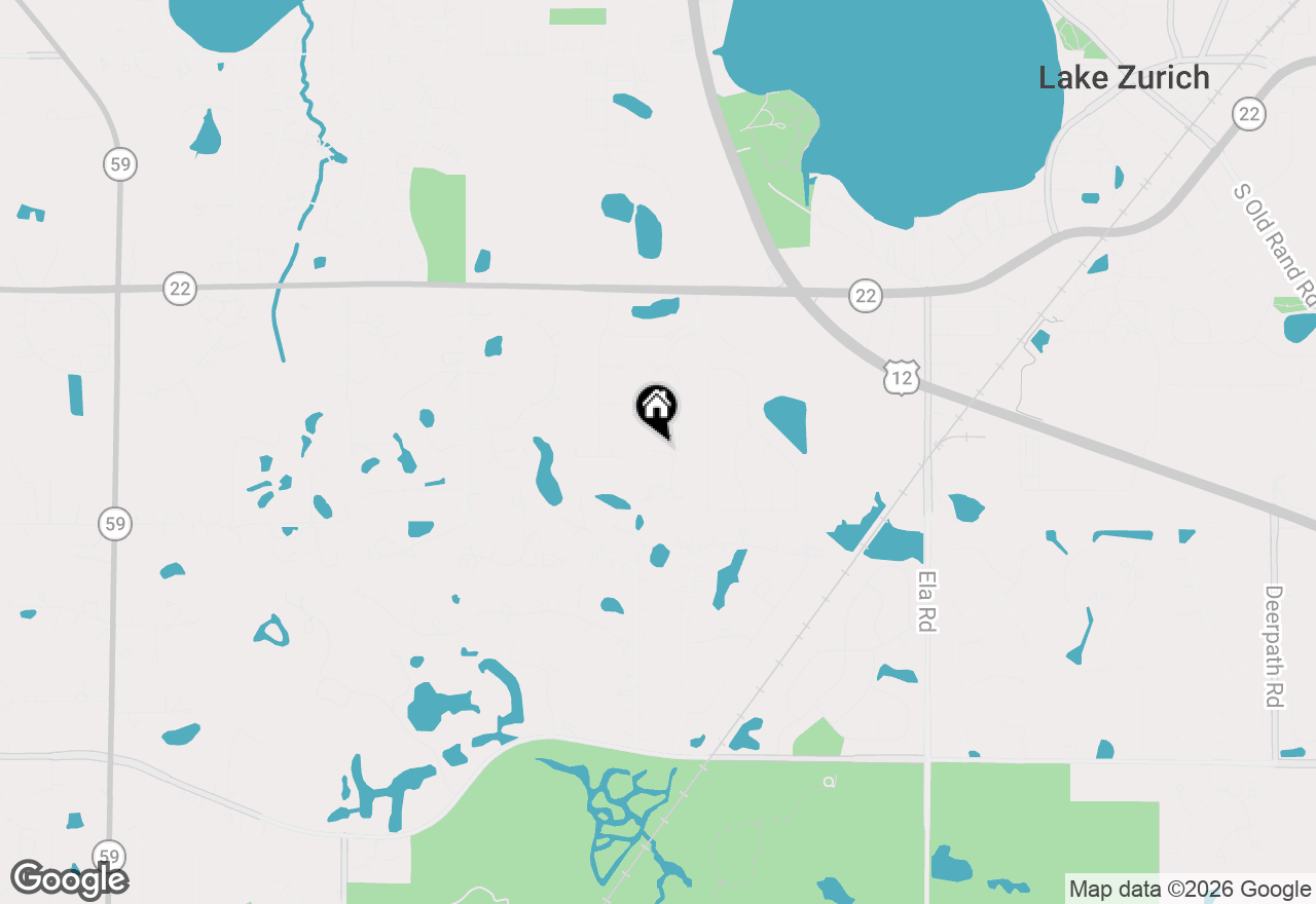 Map of 970 Colonial Court, Lake Zurich, IL 60047