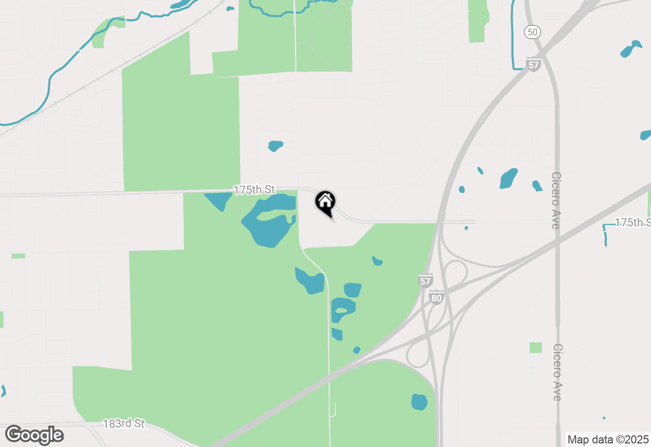 Map of 5555 175th Street, Tinley Park, IL 60477