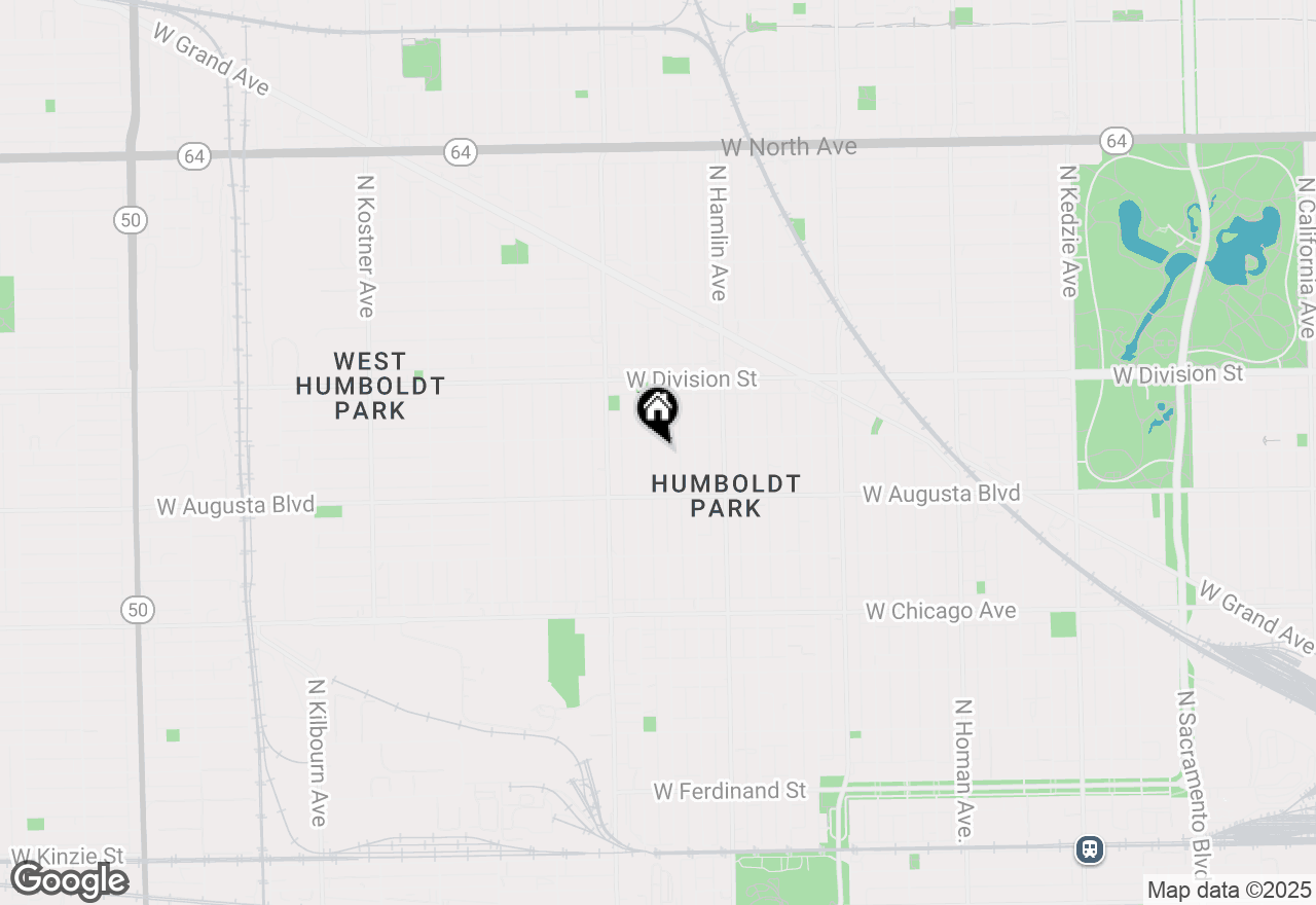 Map of 1044 N Springfield Avenue, Chicago, IL 60651