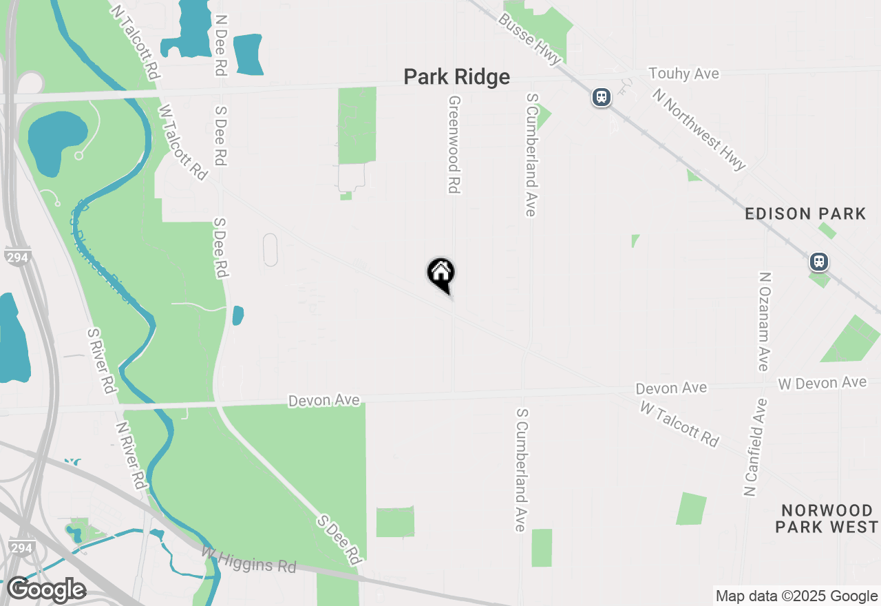 Map of 1214 W Talcott Road, Park Ridge, IL 60068