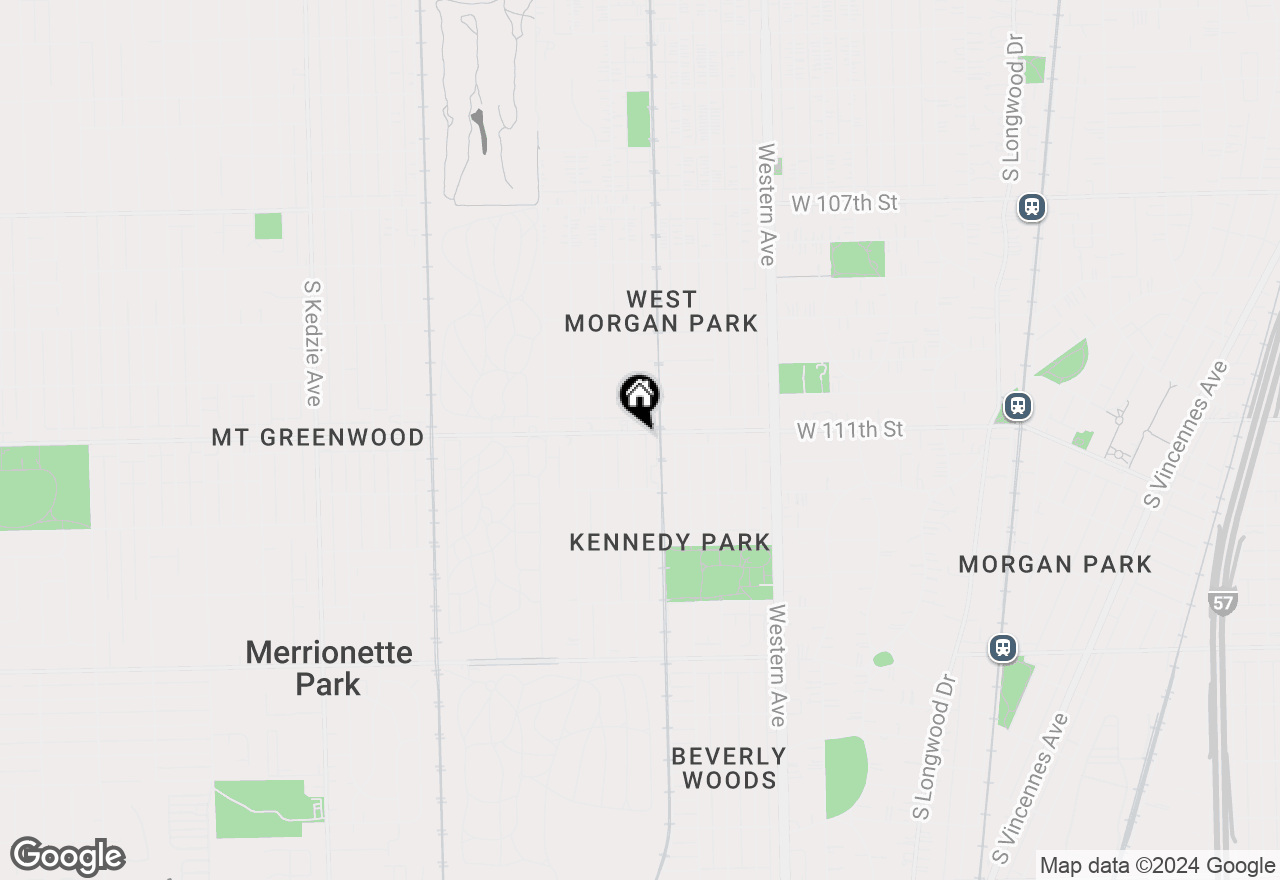 Map of 11103 S Talman Ave #3E, Chicago, IL 60655
