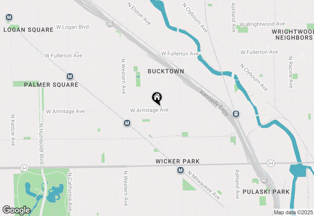 Map of 2140 W Armitage Avenue #2W, Chicago, IL 60647