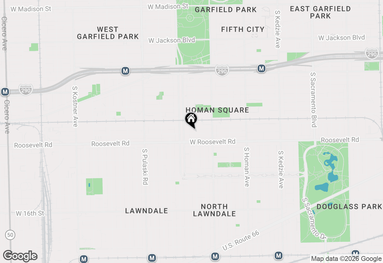 Map of 3712 W Grenshaw Street, Chicago, IL 60624