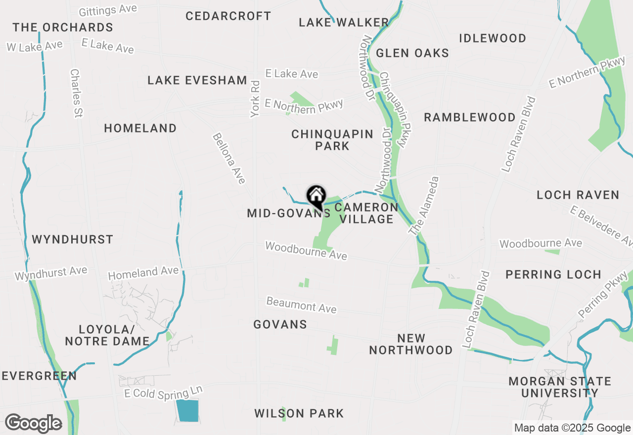 Map of 619 Harwood Avenue, Baltimore, MD 21212