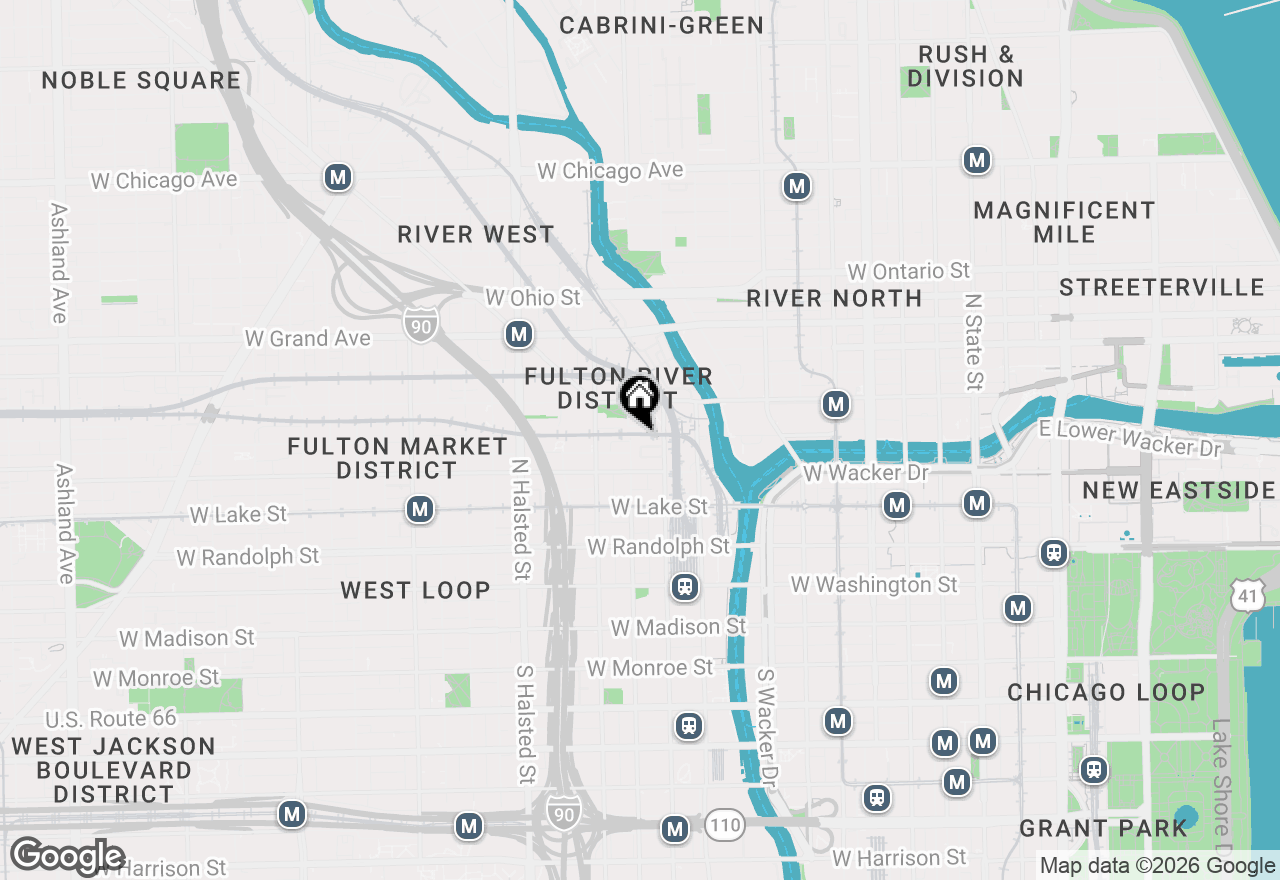 Map of 333 N Jefferson Street #606, Chicago, IL 60661