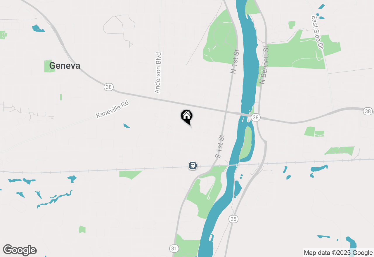 Map of 213 S 5th Street, Geneva, IL 60134