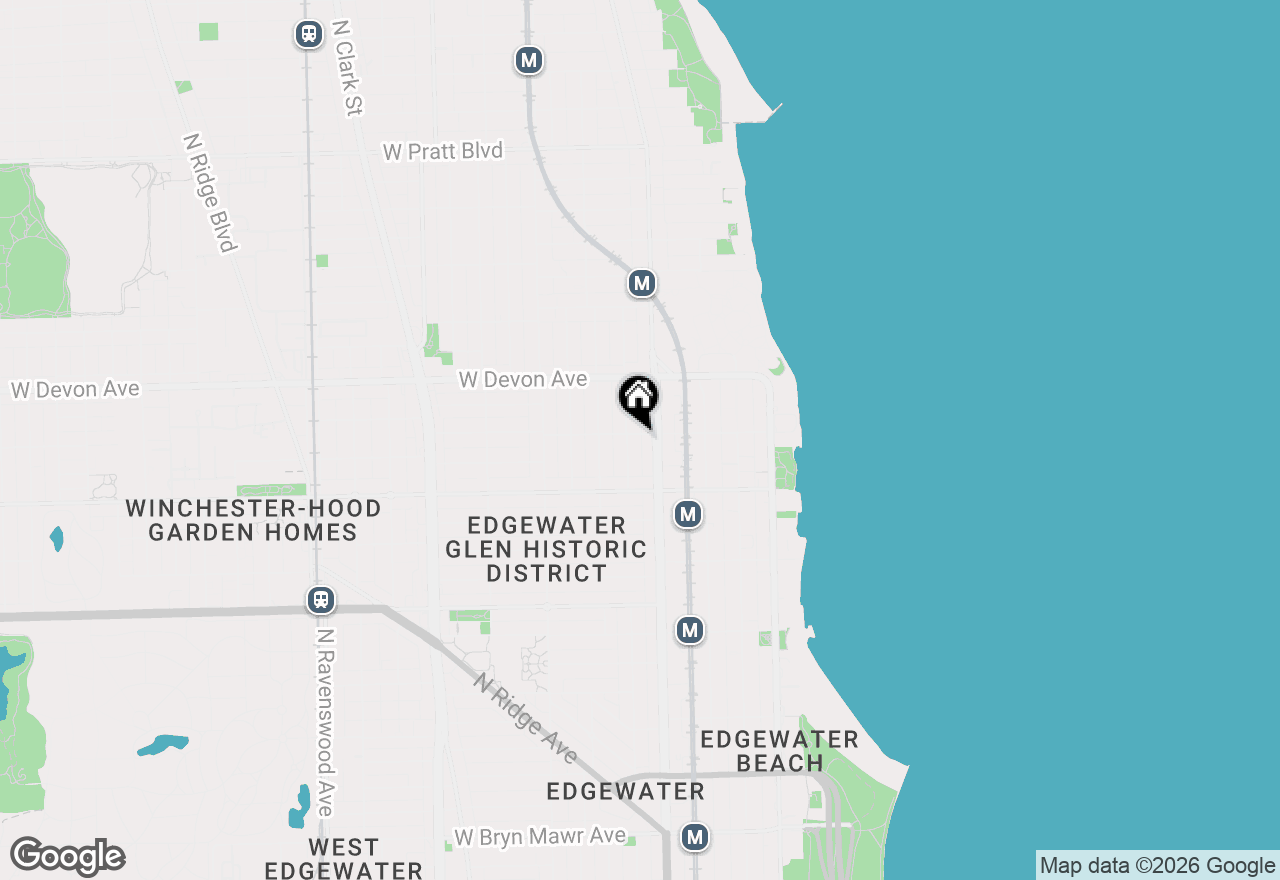 Map of 6253 N Magnolia Avenue #G, Chicago, IL 60660