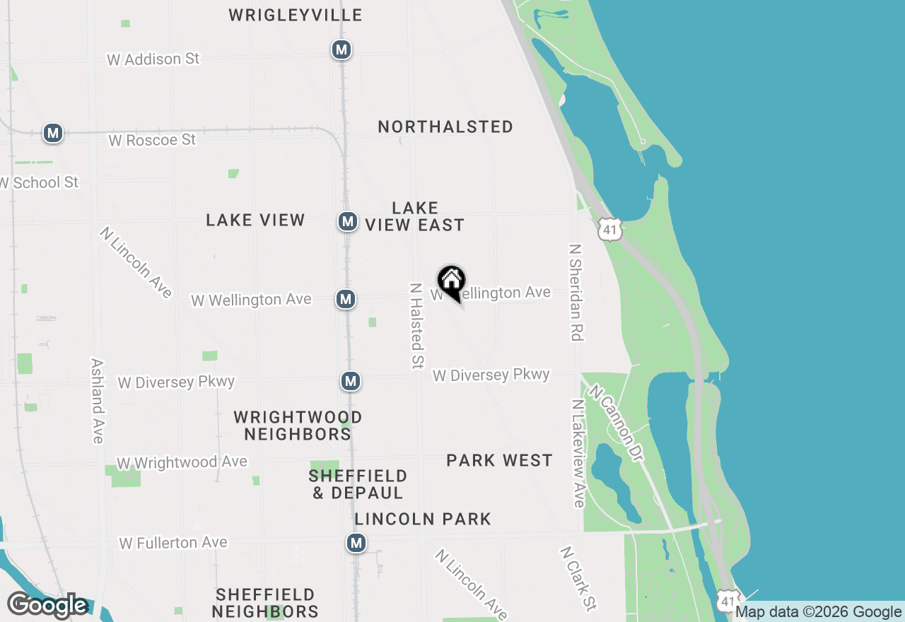 Map of 668 W Oakdale Avenue #4, Chicago, IL 60613