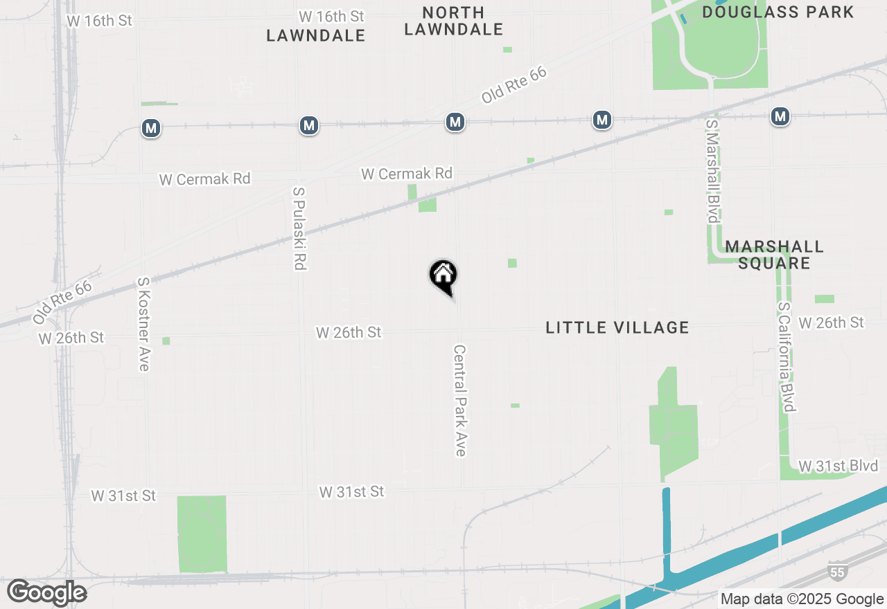 Map of 2519 S Millard Avenue #COACH, Chicago, IL 60623