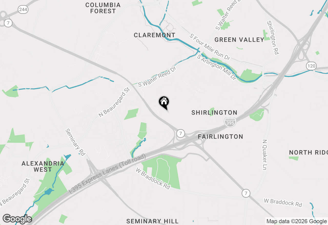 Map of 2932 S Columbus Street #A2, Arlington, VA 22206