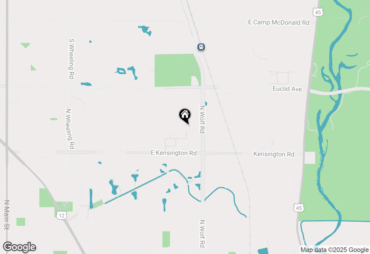 Map of 1615 E Linden Lane, Mount Prospect, IL 60056