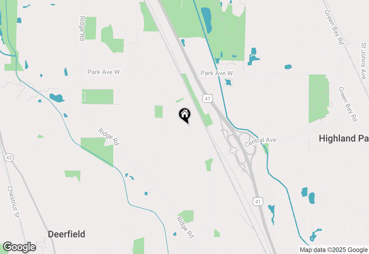 Map of 1615 Robin Hood Place, Highland Park, IL 60035