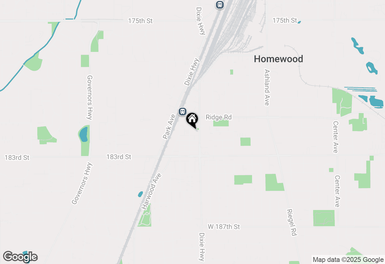 Map of 18137 Martin Avenue #2NW, Homewood, IL 60430