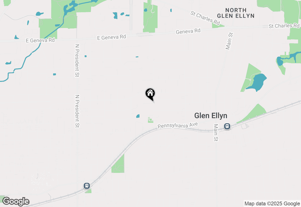 Map of 262 Sheffield Lane, Glen Ellyn, IL 60137