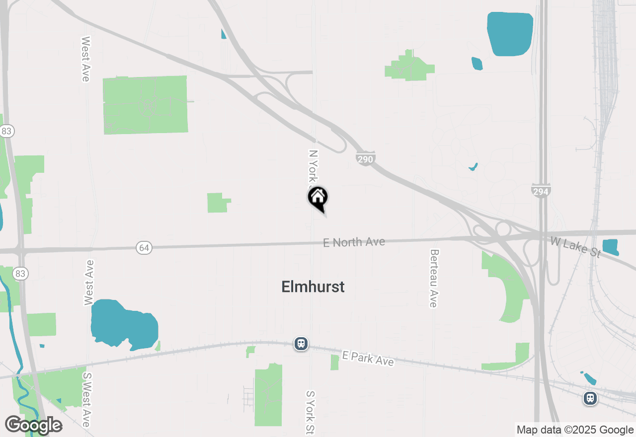 Map of 331 N York Street, Elmhurst, IL 60126