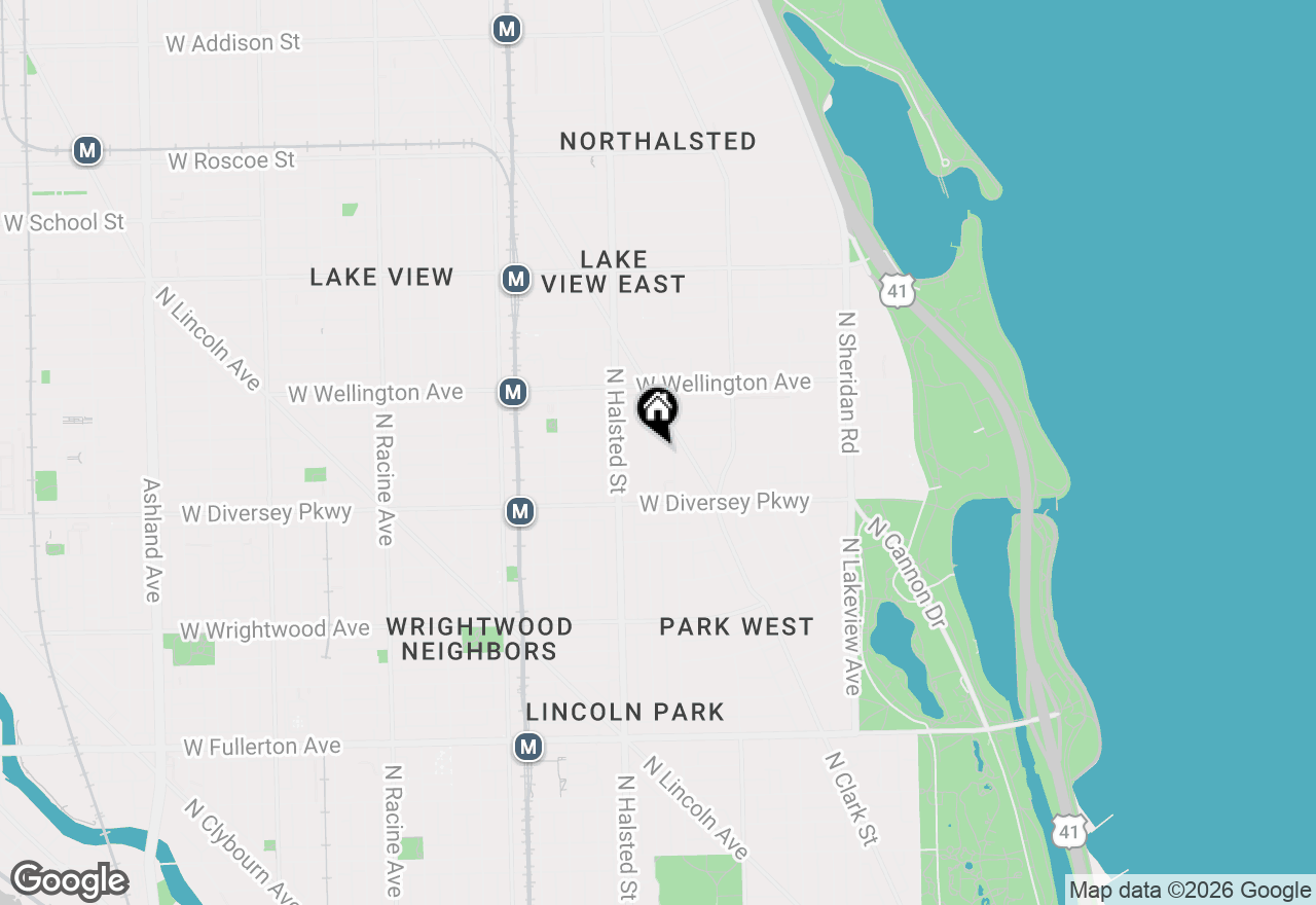 Map of 2853 N Burling Street #3N, Chicago, IL 60657