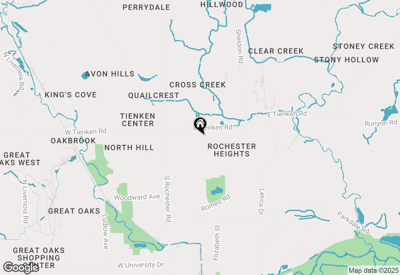 Map of 1460 Courtland Boulevard, Rochester Hills, MI 48307