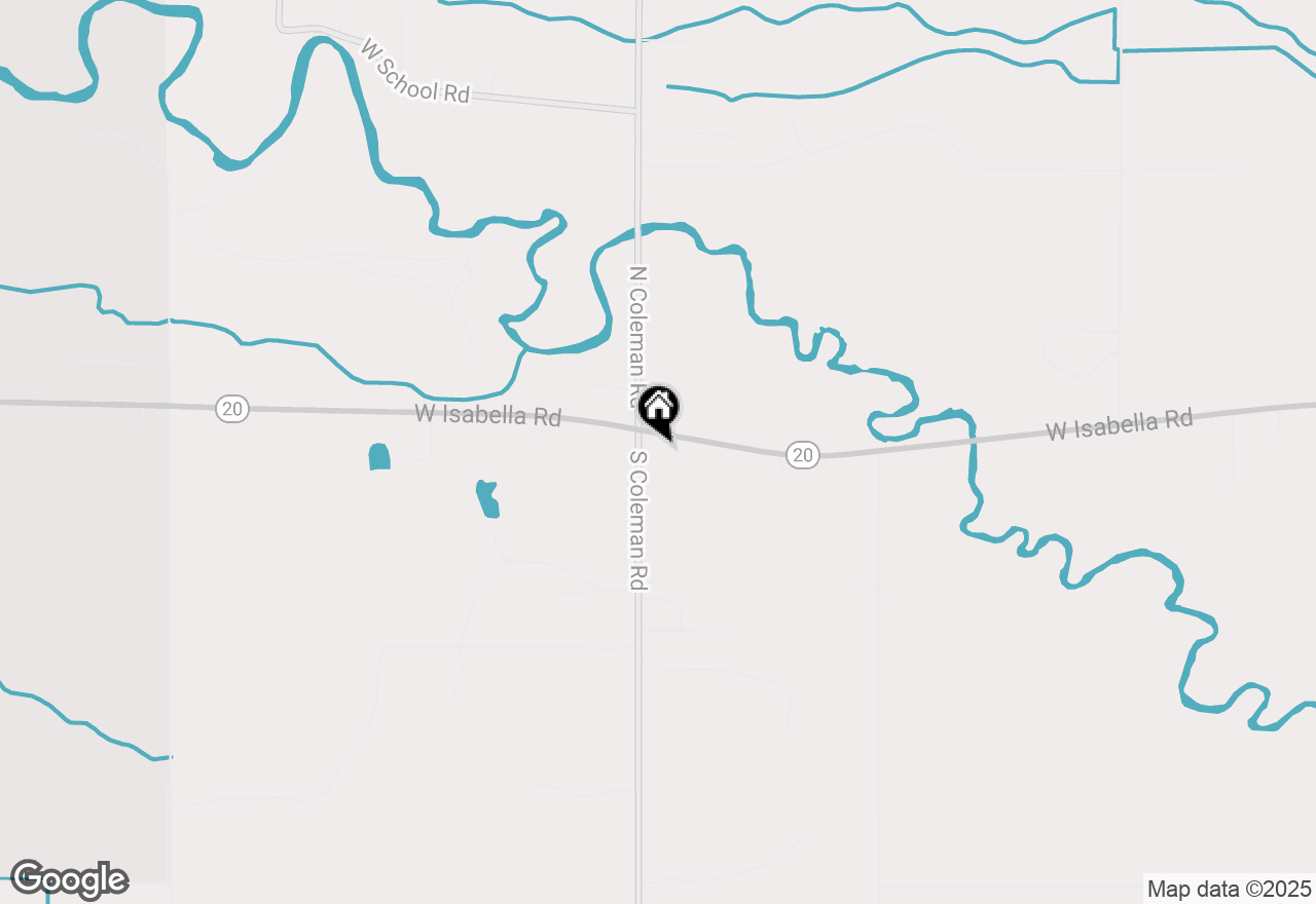 Map of 5437 W Isabella Road, Shepherd, MI 48883