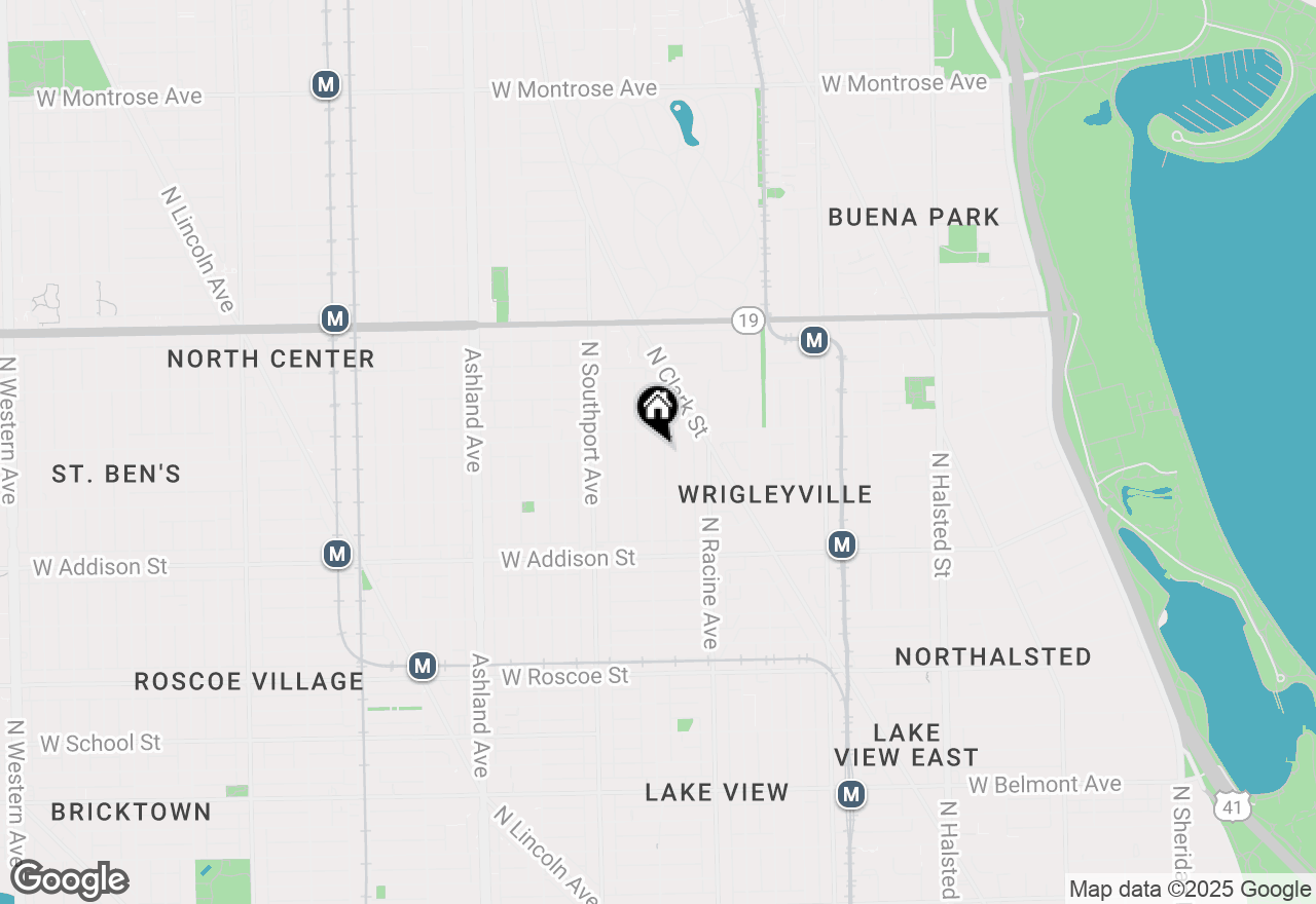 Map of 3745 N Lakewood Avenue, Chicago, IL 60613