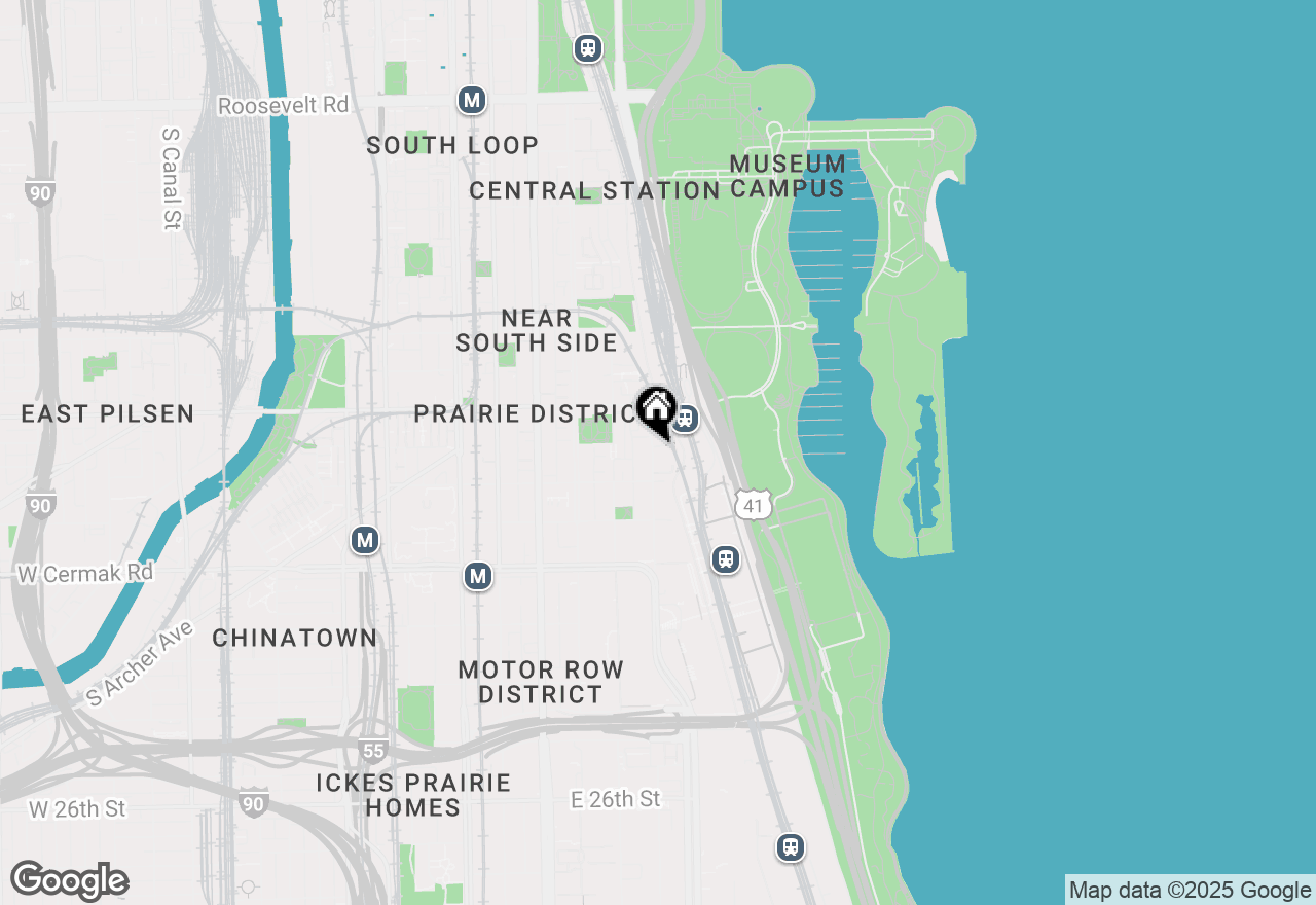 Map of 1901 S Calumet Avenue #911, Chicago, IL 60616