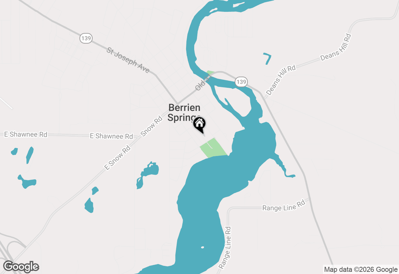 Map of 433 S Cass Street, Berrien Springs, MI 49103