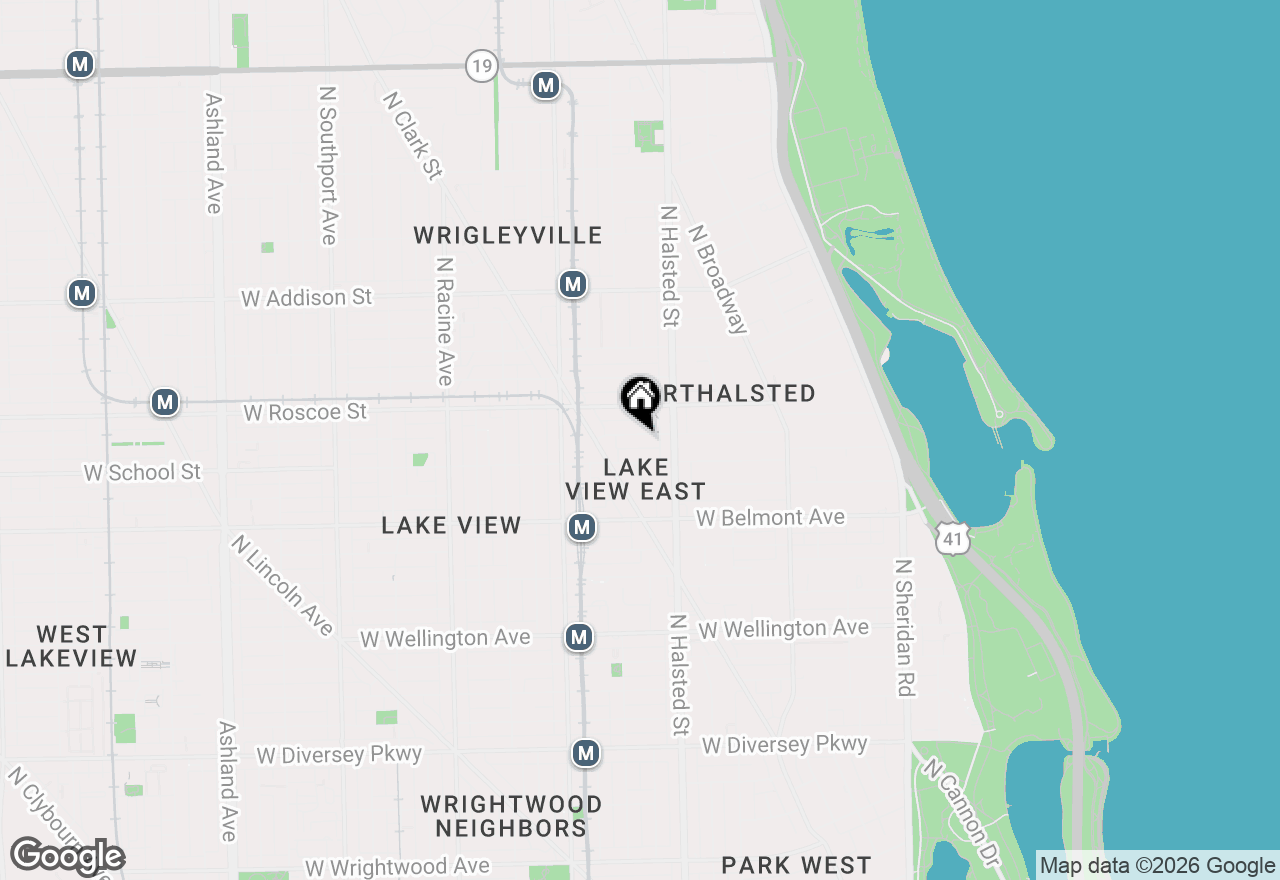 Map of 837 W Buckingham Place #3, Chicago, IL 60657