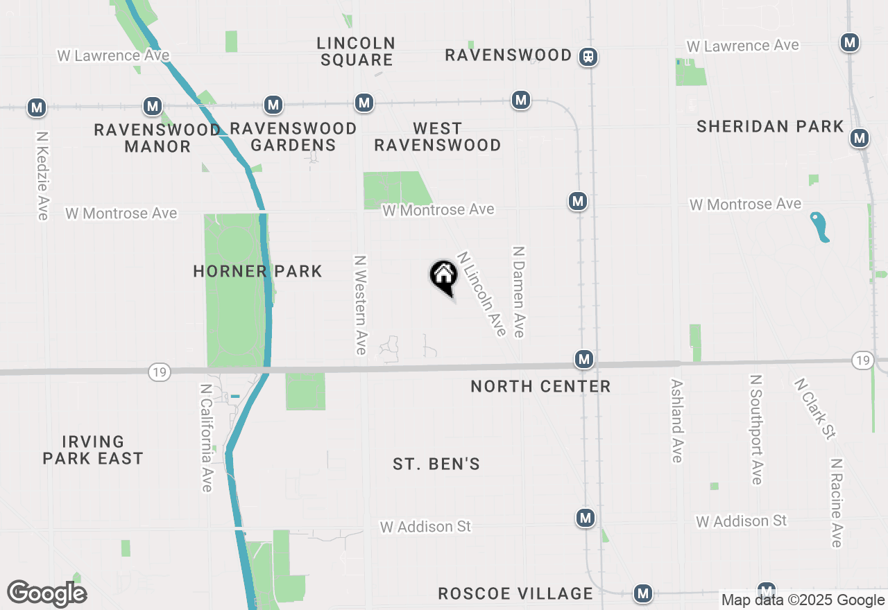 Map of 2170 W Warner Avenue, Chicago, IL 60618