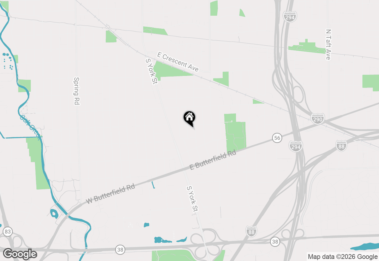 Map of 835 S Cambridge Avenue, Elmhurst, IL 60126