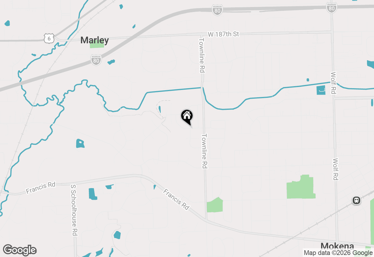 Map of 12097 Heinecke Drive, Mokena, IL 60448