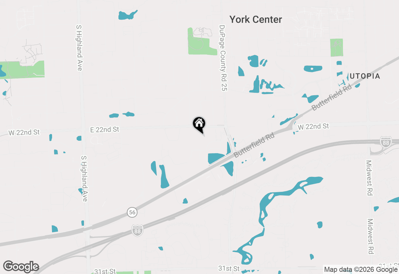 Map of 855 E 22nd Street #202, Lombard, IL 60148