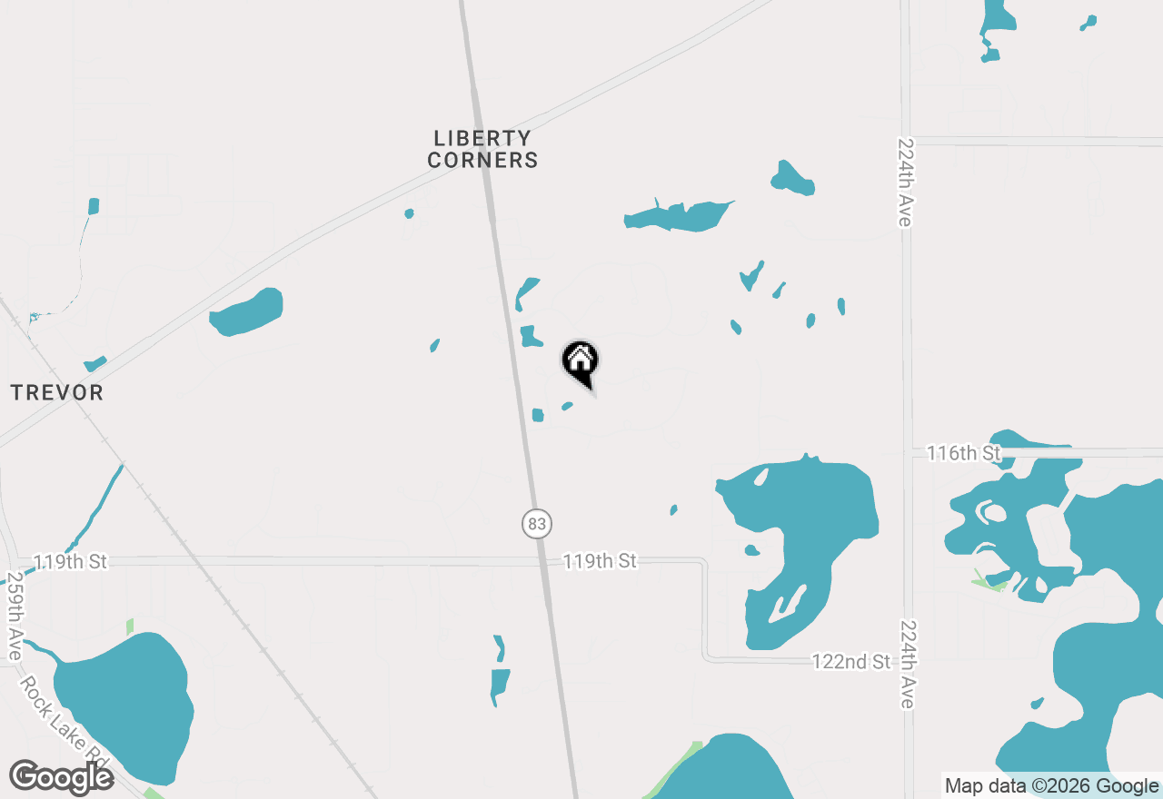 Map of 11314 236th Ct, Trevor, WI 53179